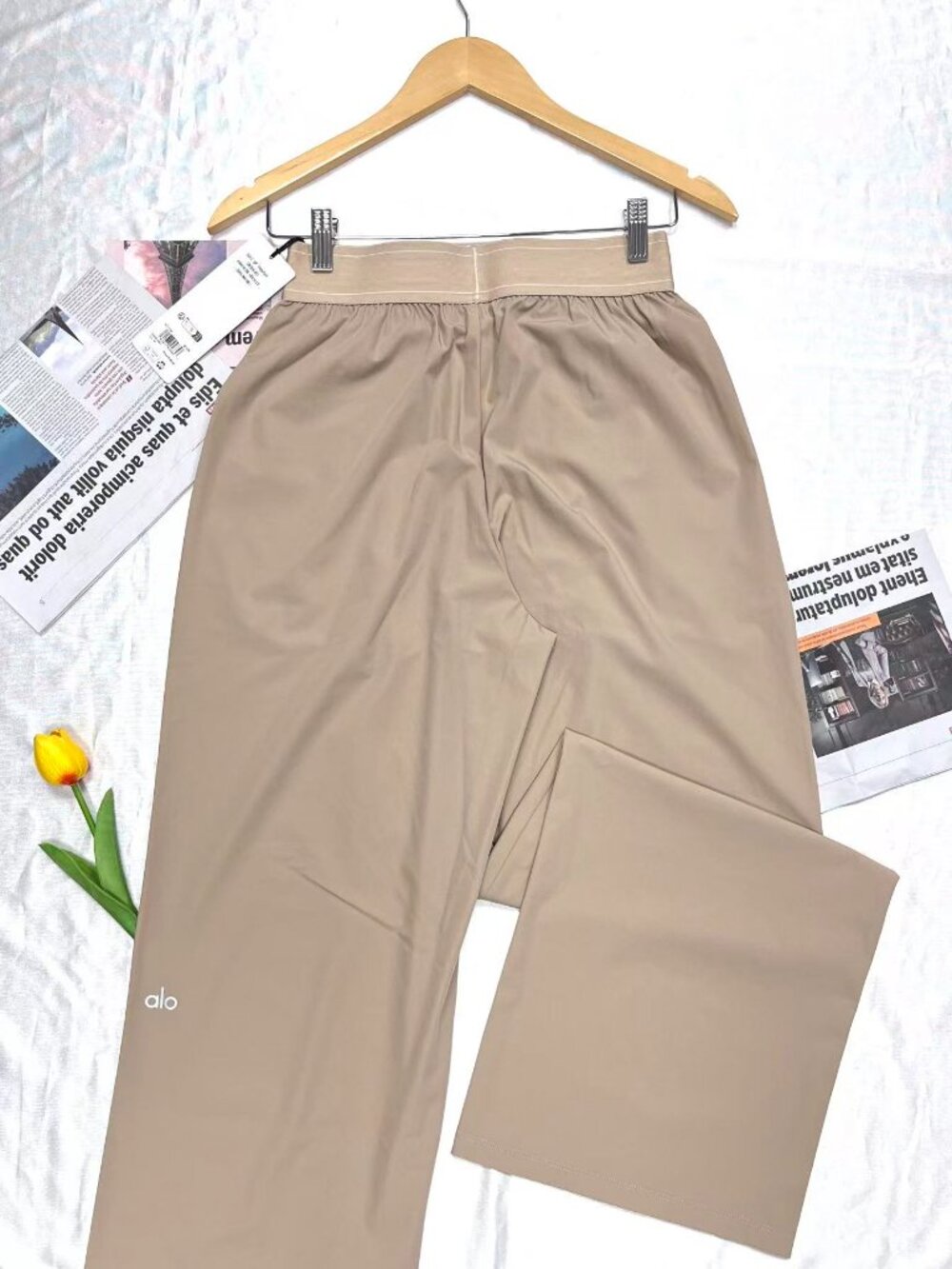 New💟ALO Yoga Suit Up Trouser Gravel Color(Regular)💥High-end fashion sense - Picture 3 of 9